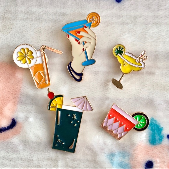 Accessories - 🍹🍸 Drink Enamel Pins 🍹🍸